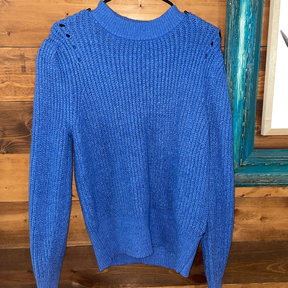 Blue crew sweater